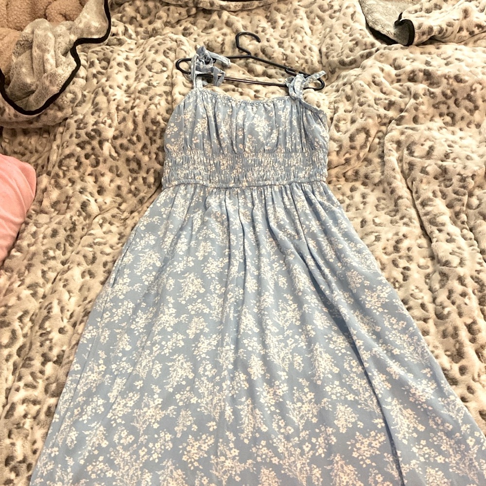 Baby blue floral dress- Band: RSQ